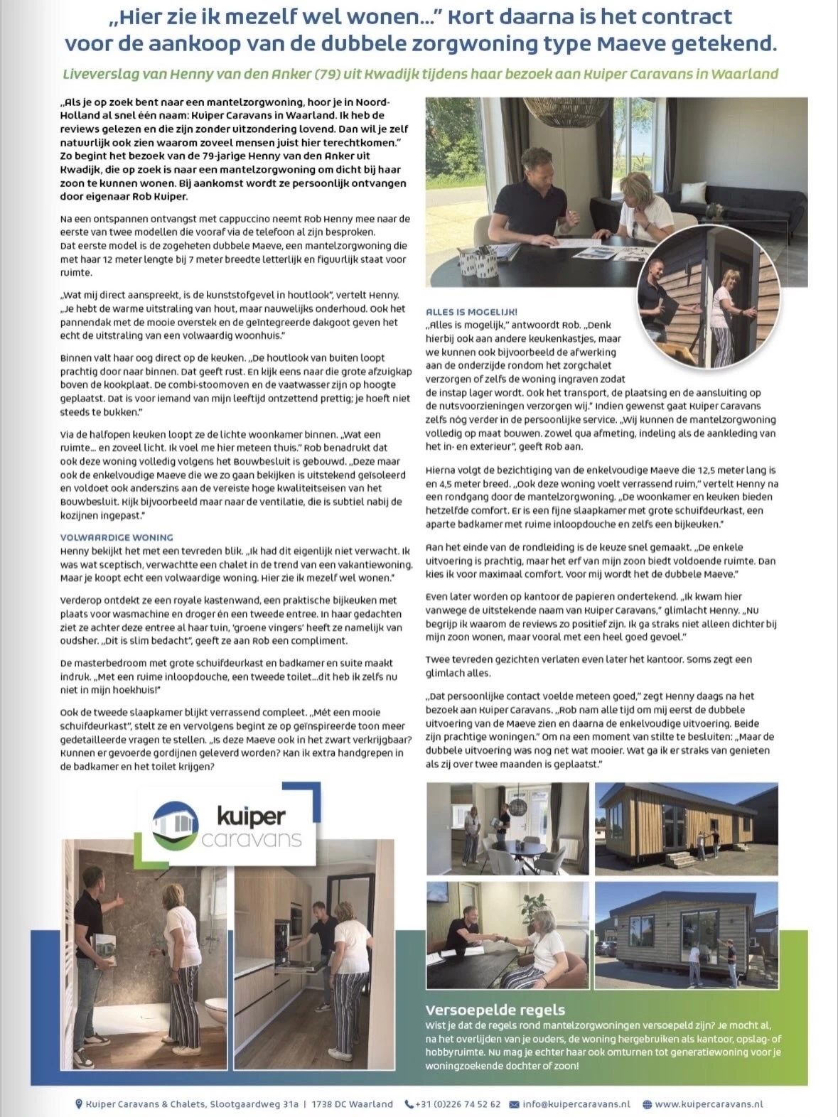 Van wens naar werkelijkheid: de weg naar comfortabel wonen in een mantelzorgwoning.
